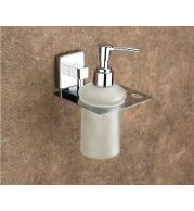 Square Liquid Soap Dispenser Stainless Steel Bathroom Commercial Hotel Spa Wall Mount Heavy-Duty Anti-Rust Waterproof Easy Refill Professional Grade Durable Sensor Pump Rustproof Hygienic Geometric Design Space Saving Modern Minimalist Secure Grip Contemp